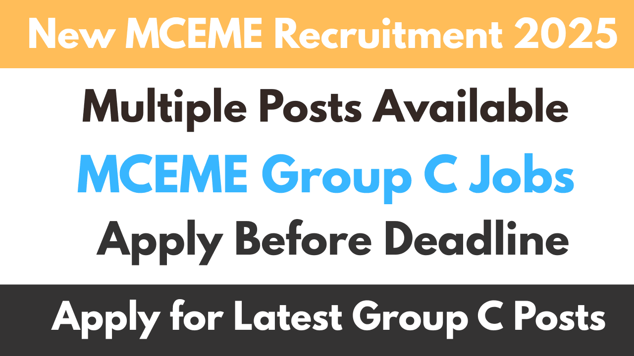 MCEME Group C Jobs