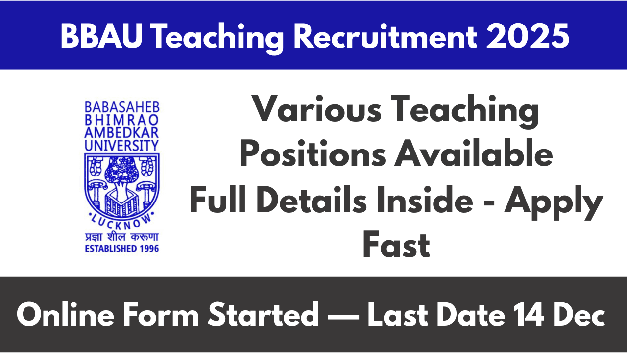 BBAU Teaching Recruitment