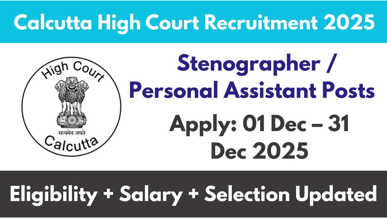Calcutta High Court Recruitment