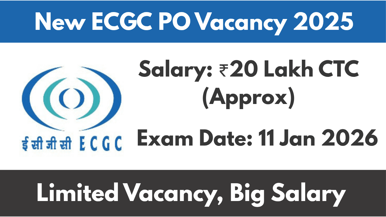New ECGC PO Vacancy