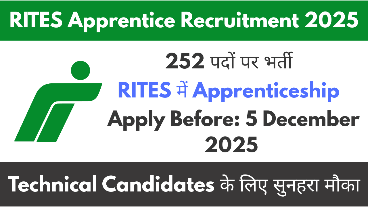RITES Apprentice Recruitment