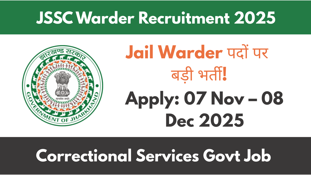 JSSC Warder Recruitment