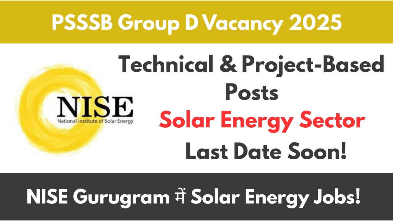 Gurugram NISE Recruitment