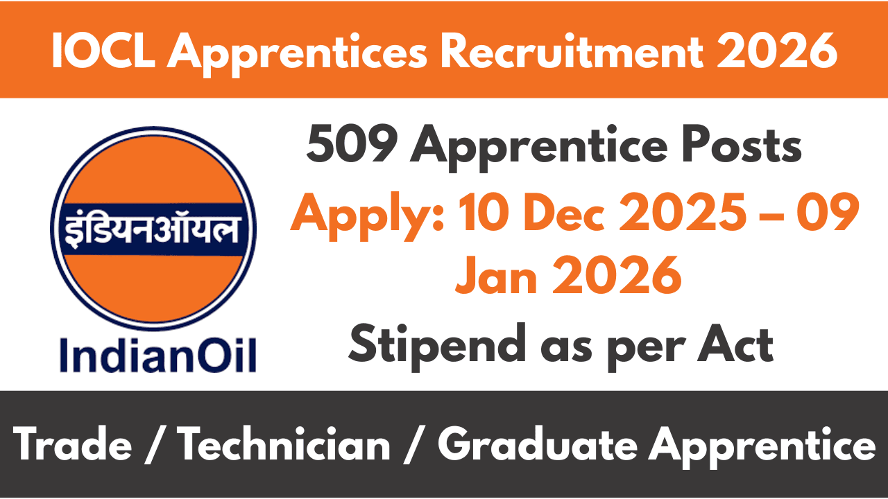 IOCL Apprentices Recruitment