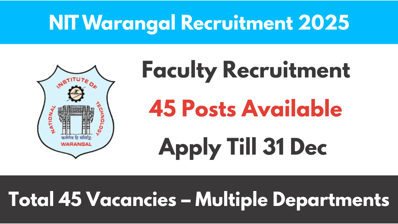 NIT Warangal Recruitment