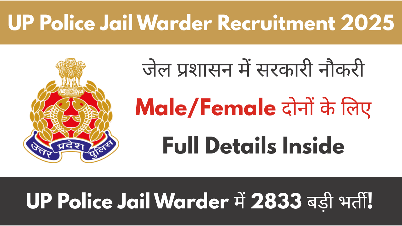 UP Police Jail Warder Recruitment
