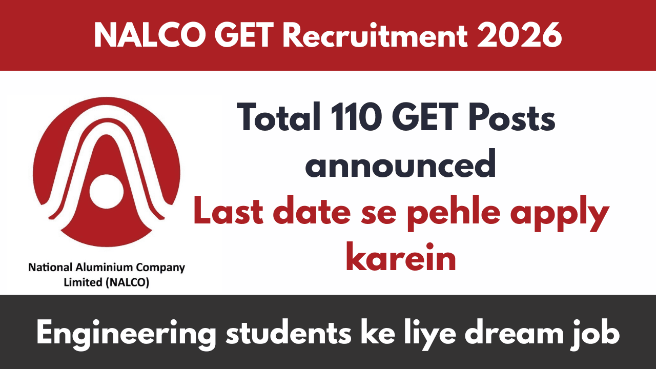 NALCO GET Recruitment