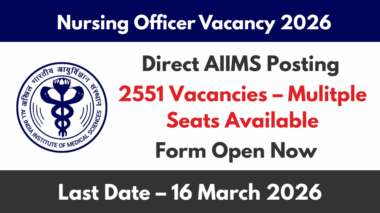 AIIMS Nursing Officer Recruitment