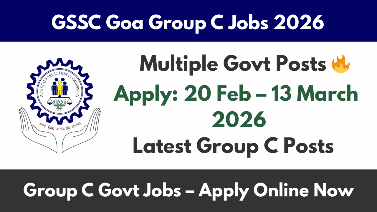 GSSC Goa Group C Jobs