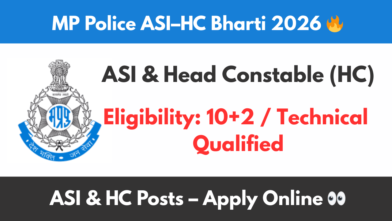 New MP Police Recruitment