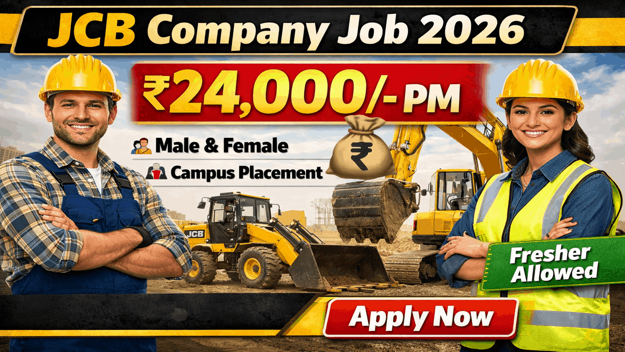 JCB Company New Vacancy 2026