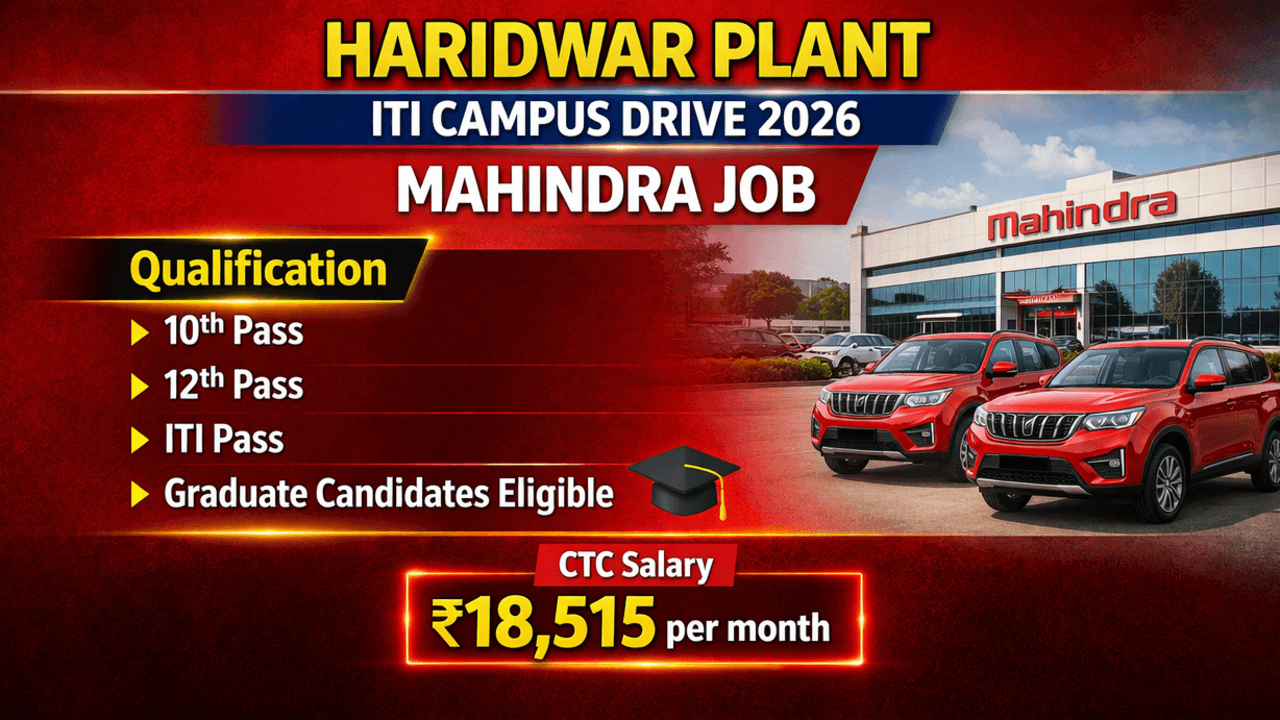 Haridwar Plant ITI Campus Drive 2026