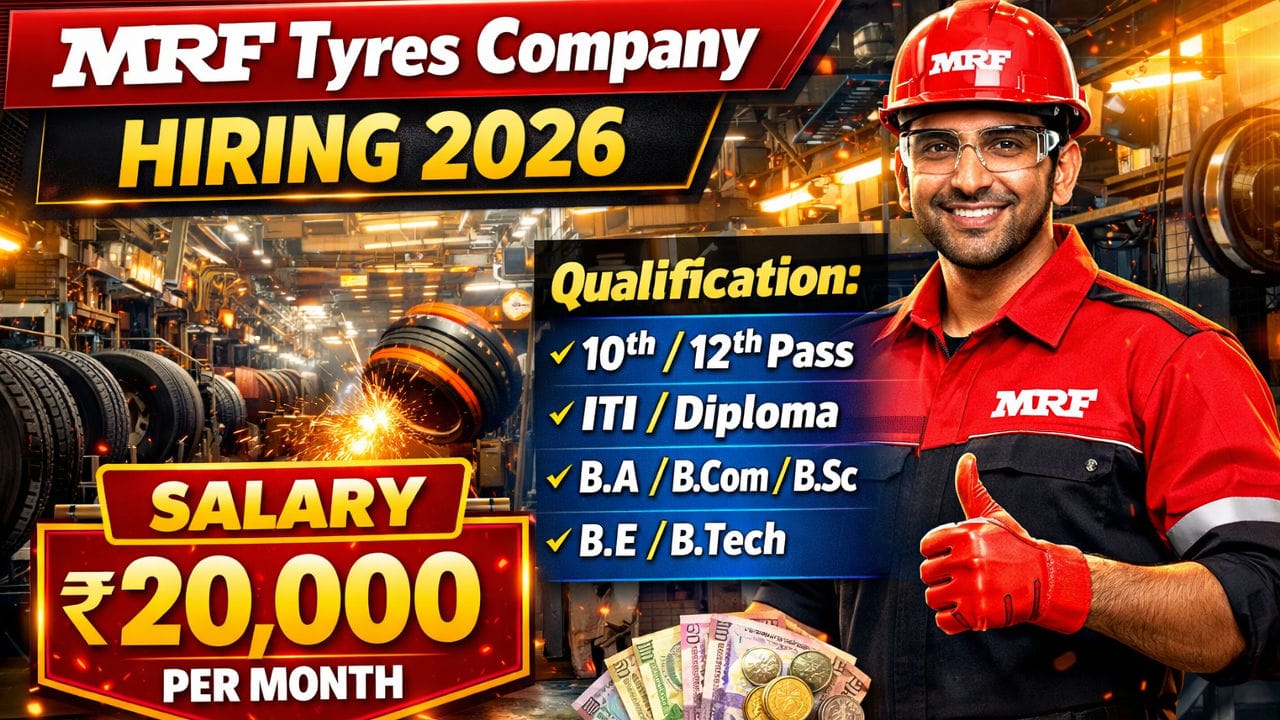 MRF Tyres Company Hiring 2026