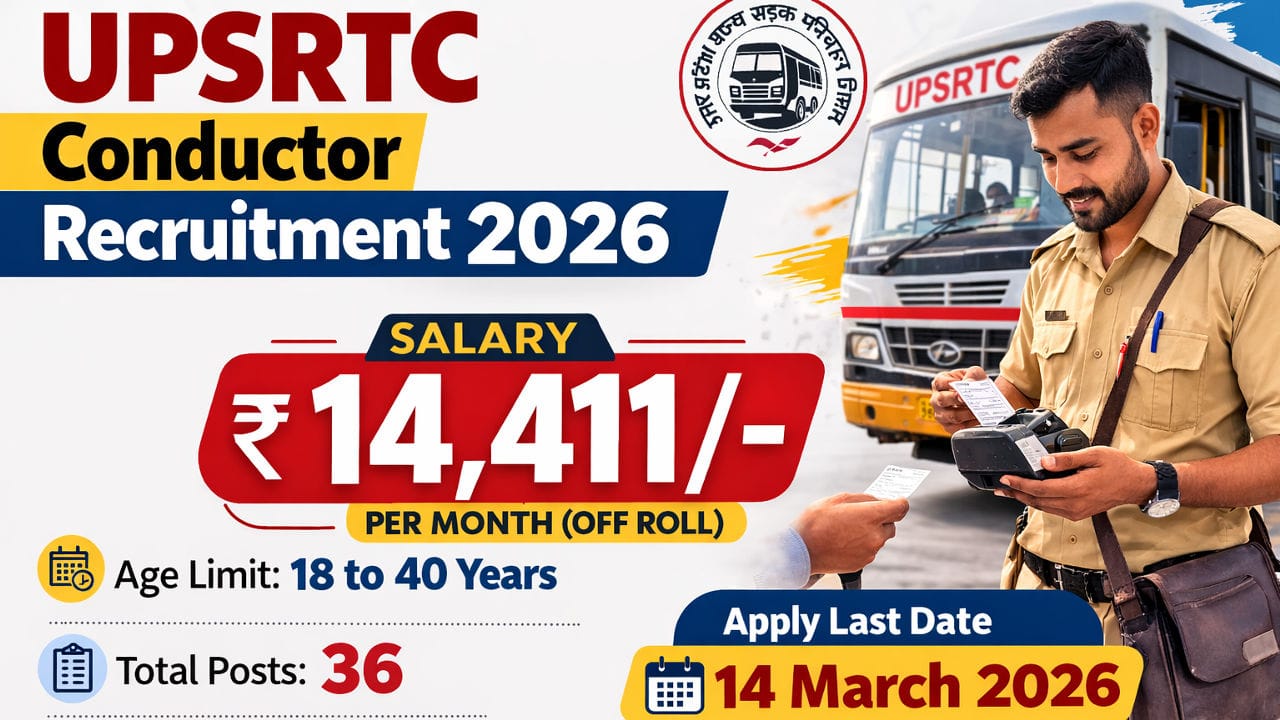 UPSRTC Conductor Recruitment 2026
