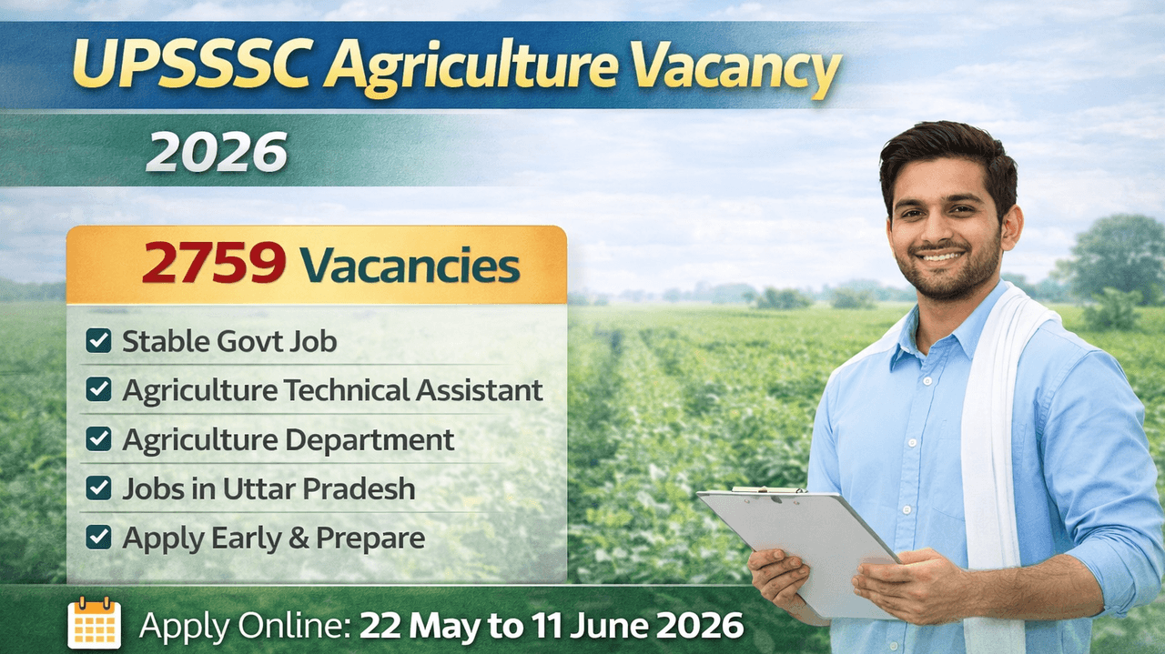 UPSSSC Agriculture Vacancy 2026