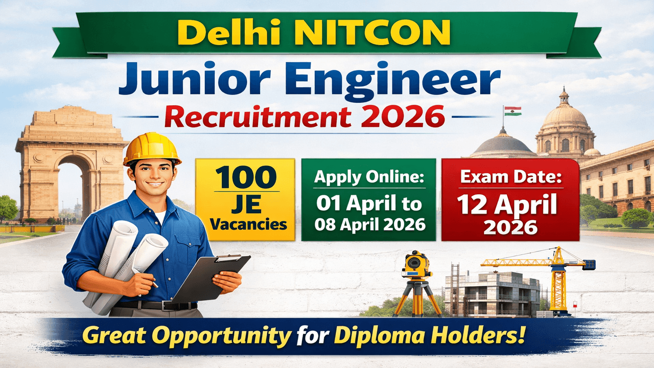Delhi NITCON Junior Engineer Recruitment 2026