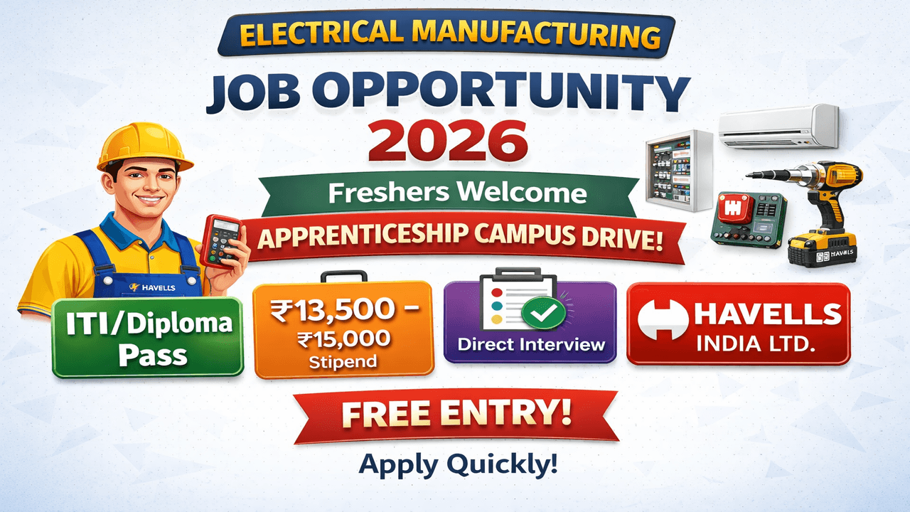 Havells Apprentice Hiring 2026
