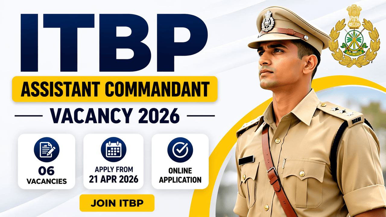 ITBP Assistant Commandant Vacancy 2026