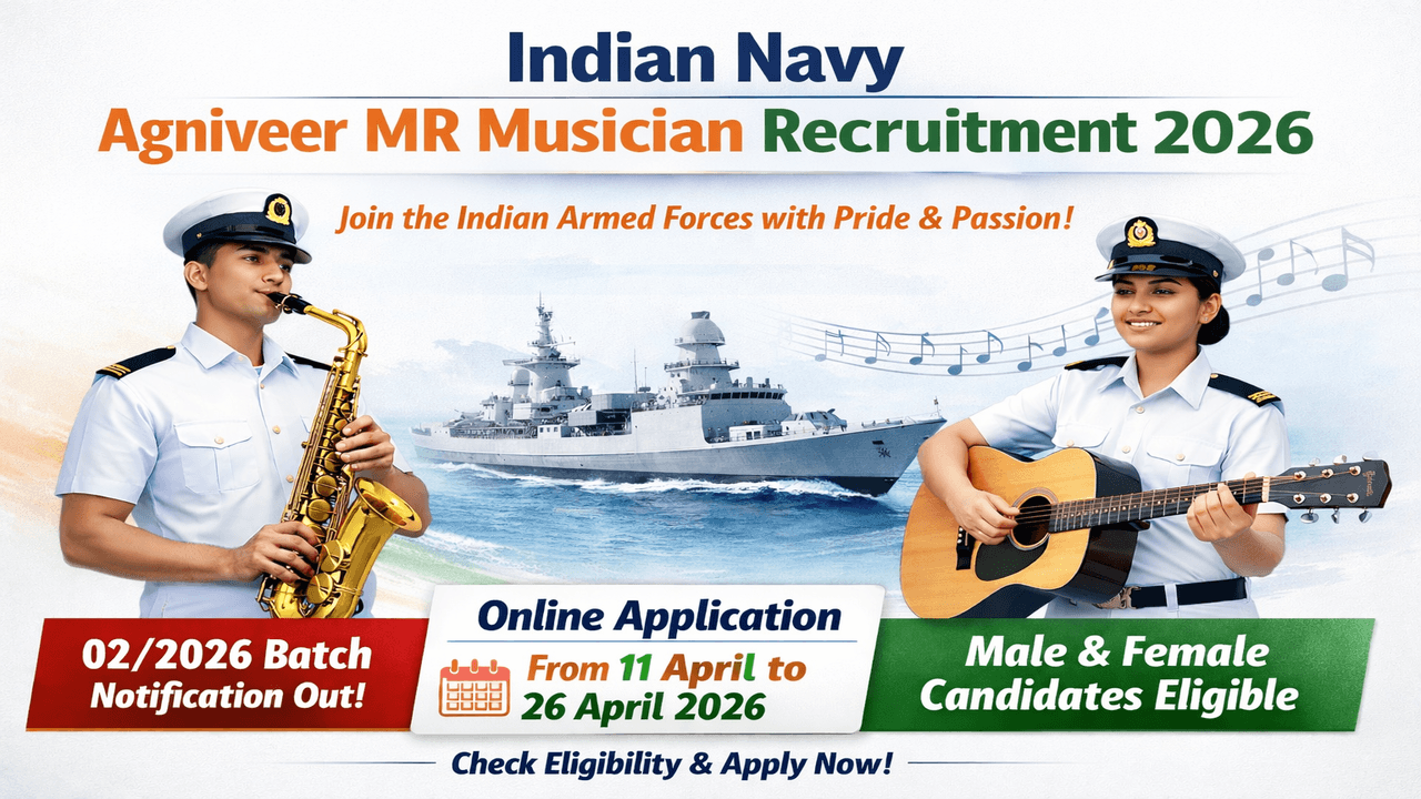 Indian Navy Agniveer MR Musician Recruitment 2026