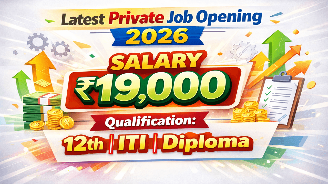 Latest Private Job Opening 2026