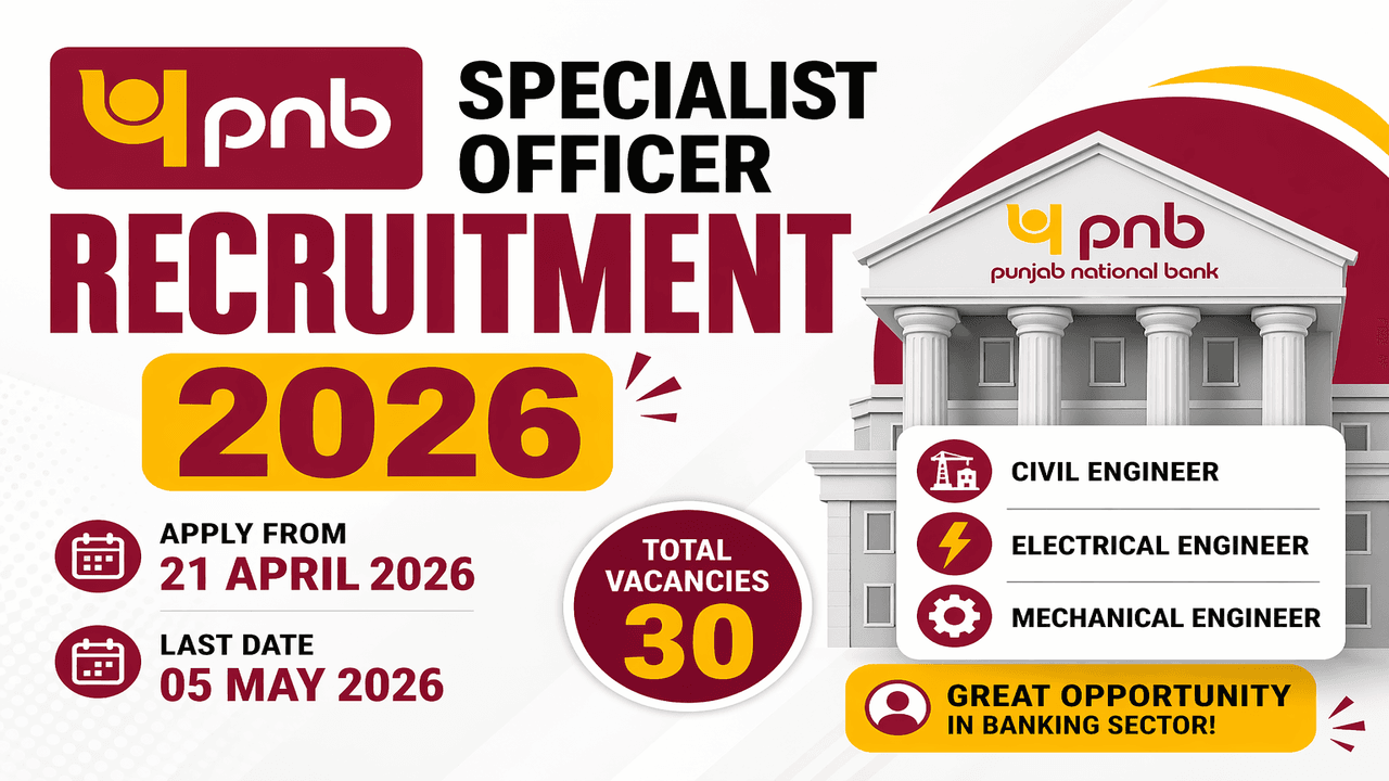 PNB Specialist Officer Recruitment 2026