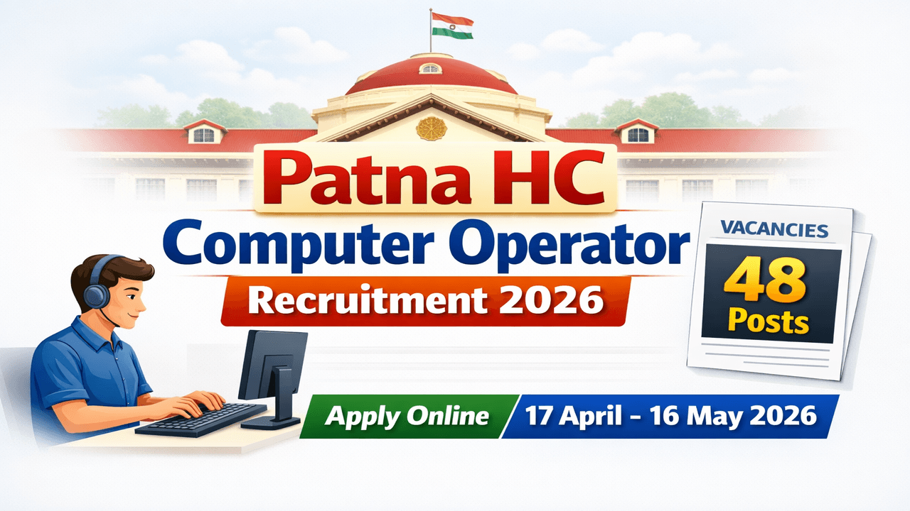 Patna HC Computer Operator Recruitment 2026