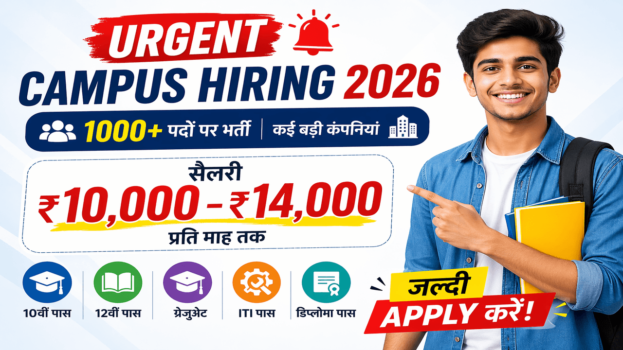 Urgent Campus Hiring 2026