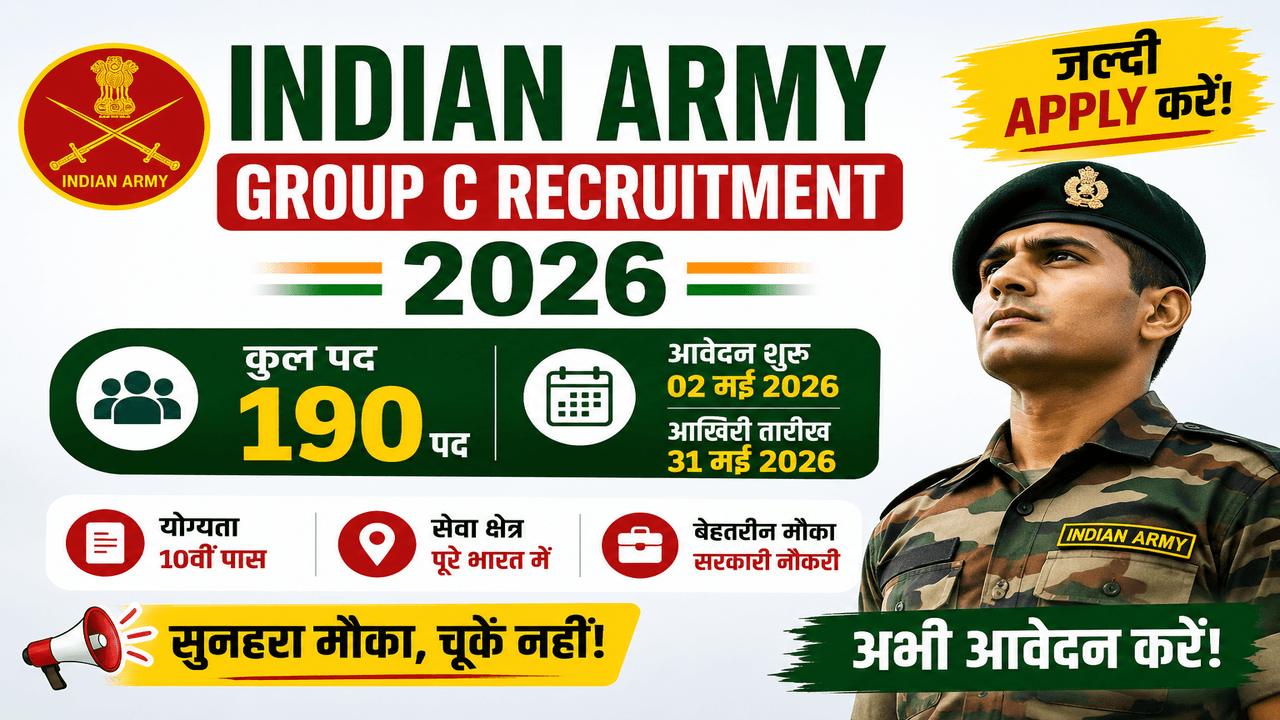 Indian Army Group C Recruitment 2026