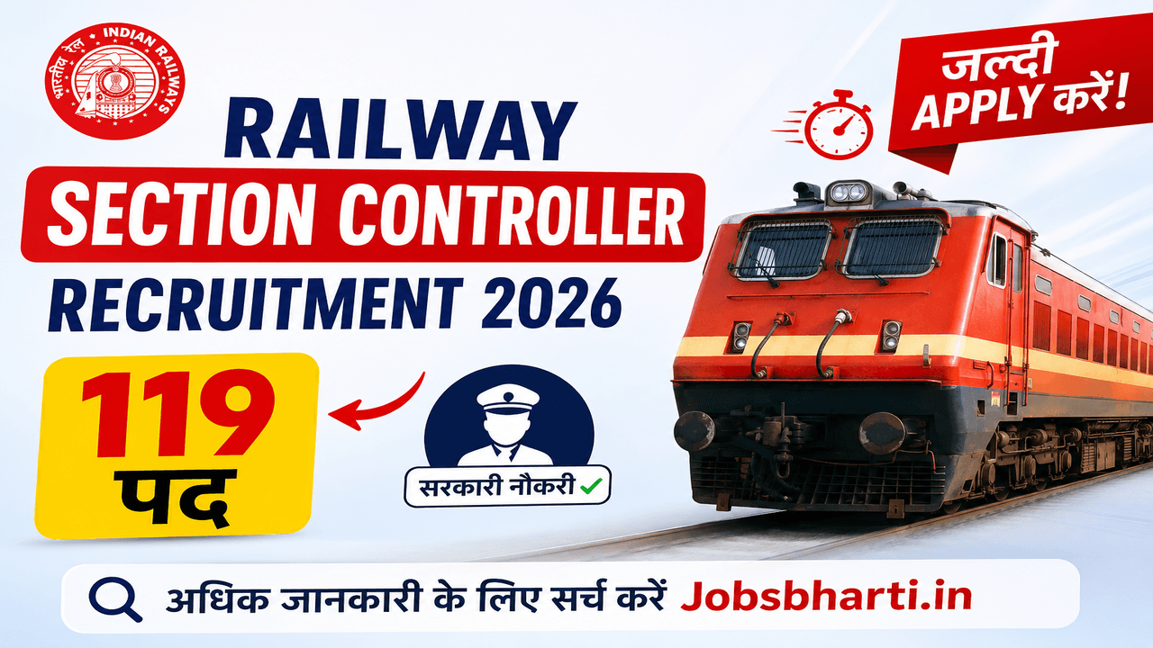 Indian Railways Section Controller Recruitment 2026