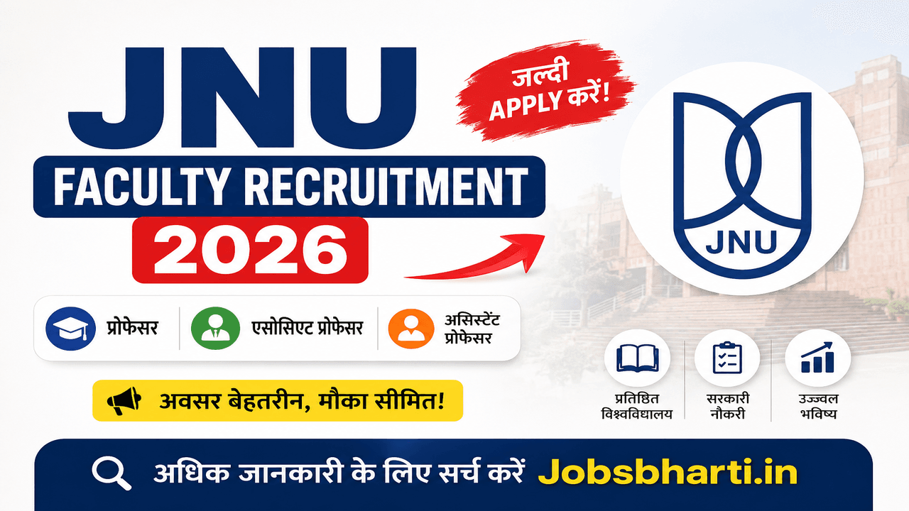 JNU Faculty Recruitment 2026