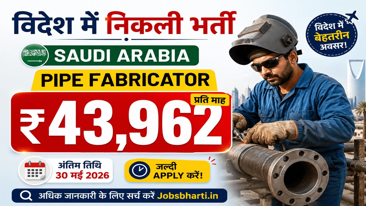 Saudi Arabia Pipe Fabricator Vacancy 2026