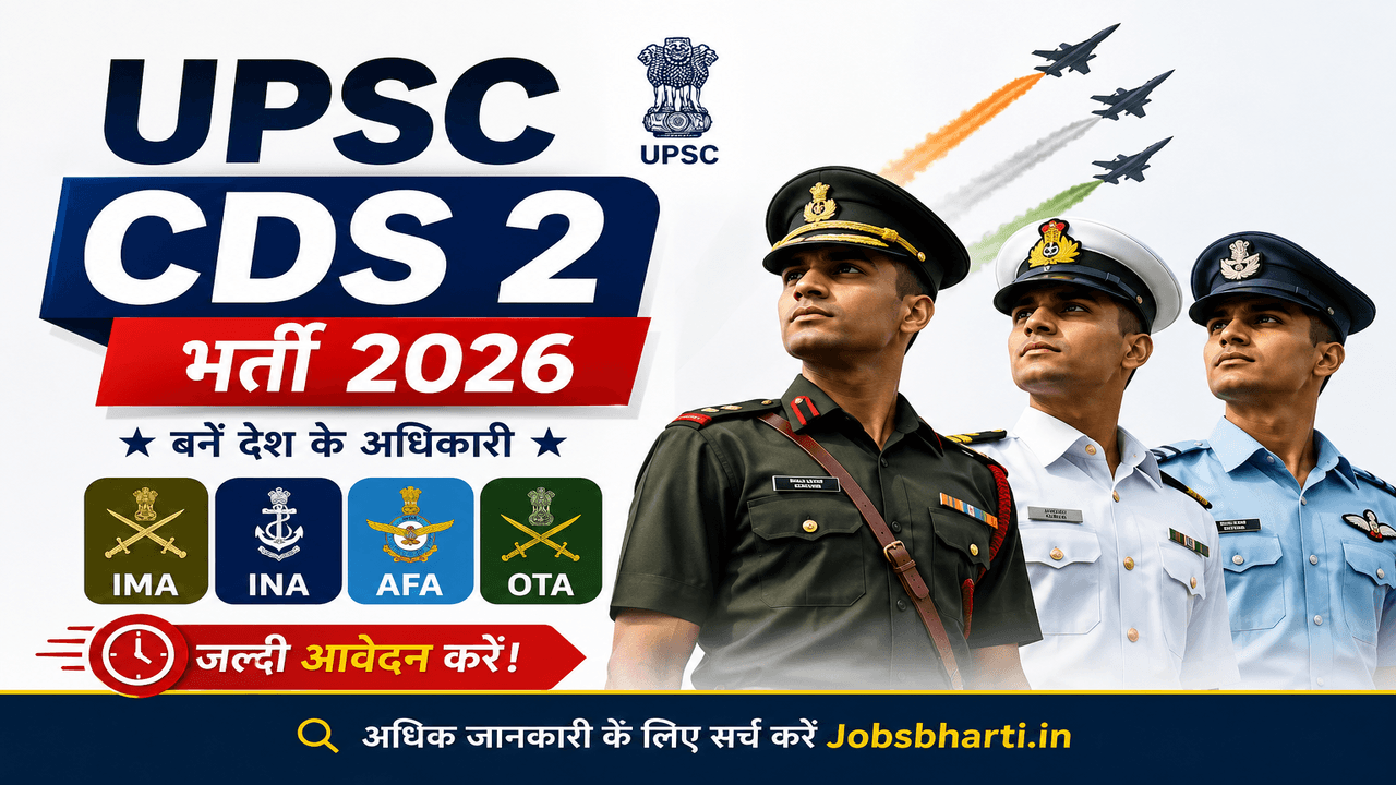 UPSC CDS 2 Bharti 2026