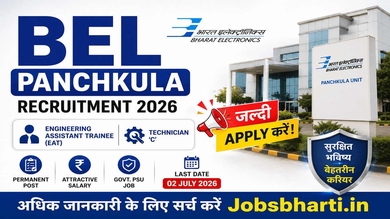 BEL Panchkula Recruitment 2026