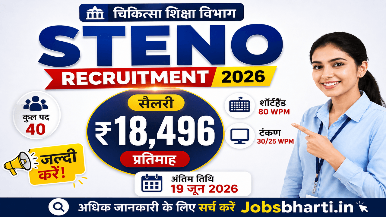 Latest Steno Vacancy 2026