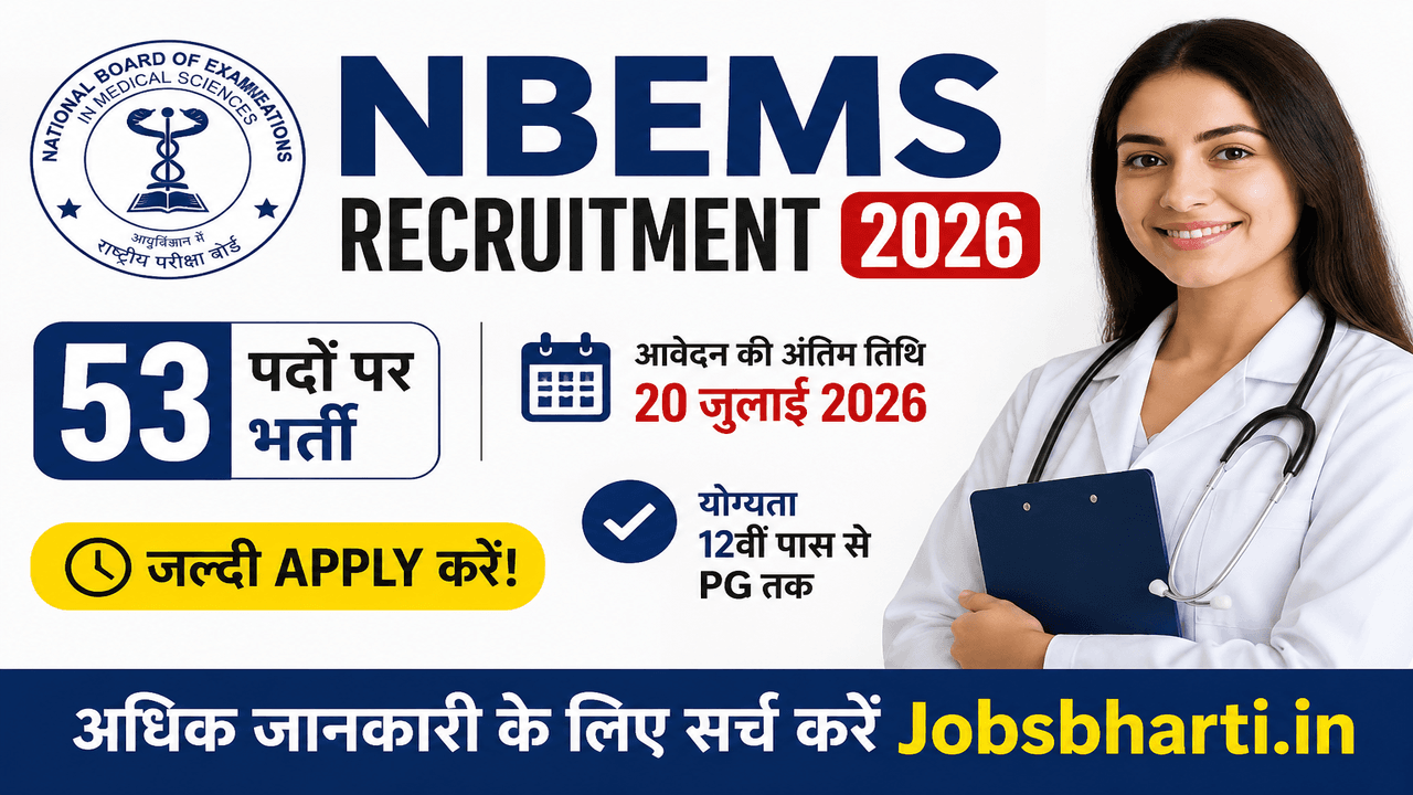 NBEMS Recruitment 2026