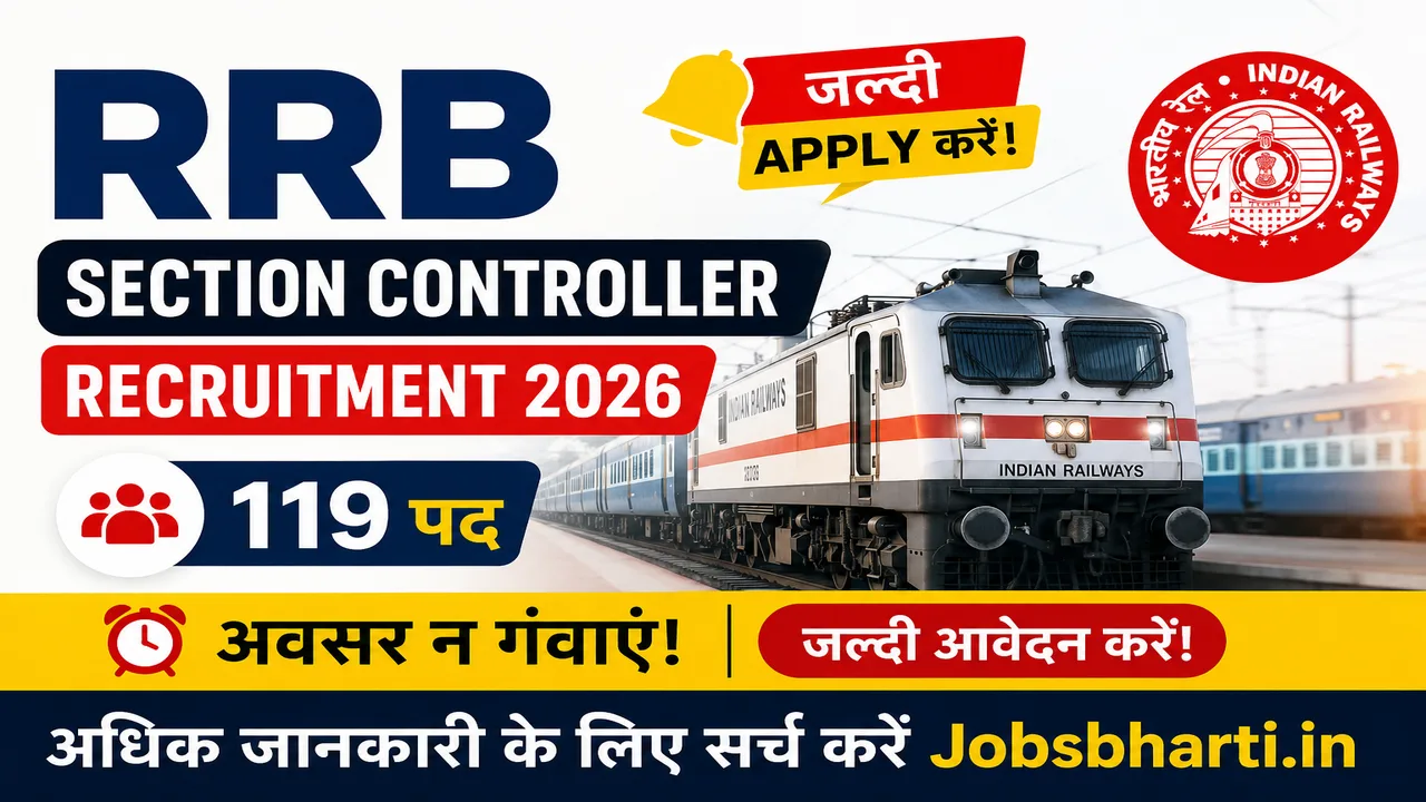 RRB Section Controller Recruitment 2026