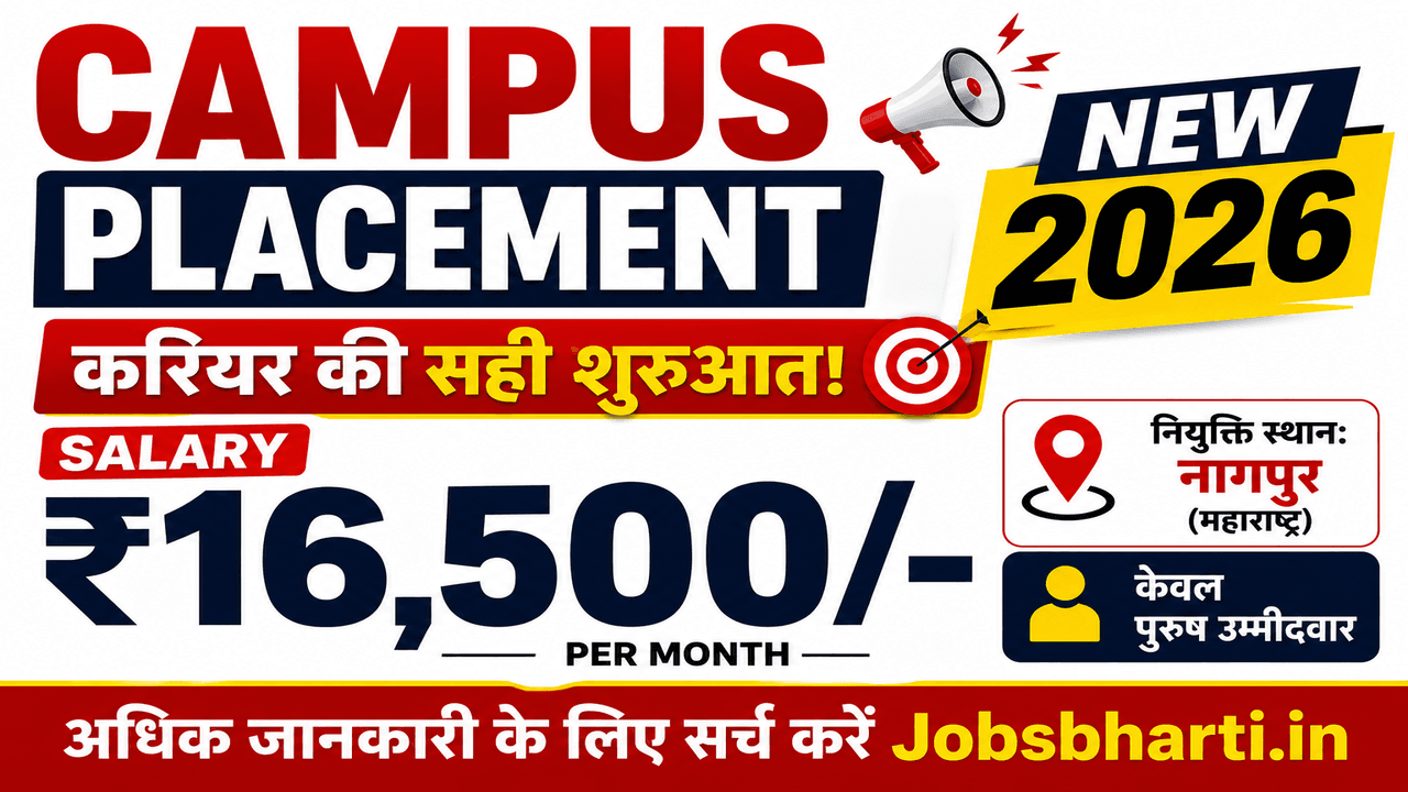 New Campus Placement 2026 – Apply for ITI, Diploma, B.E. and Graduate Jobs 🔥 New
