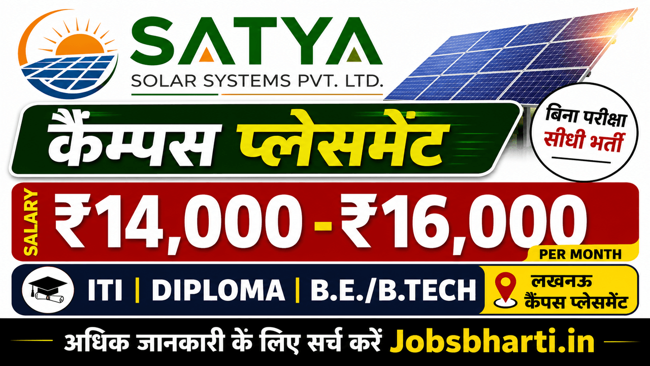 Satya Solar Systems Recruitment 2026