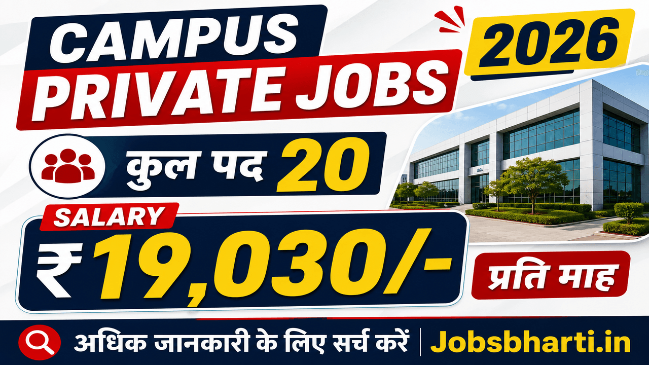 Campus Private Jobs 2026
