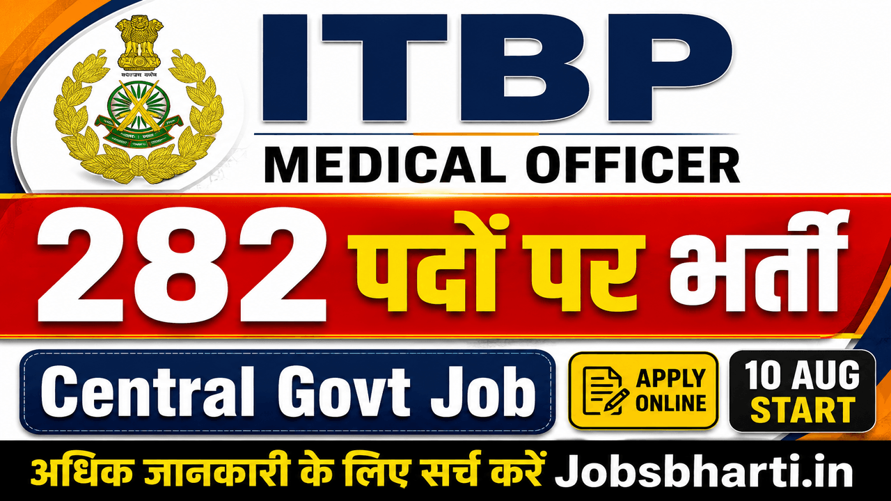 ITBP Medical Officer Recruitment 2026