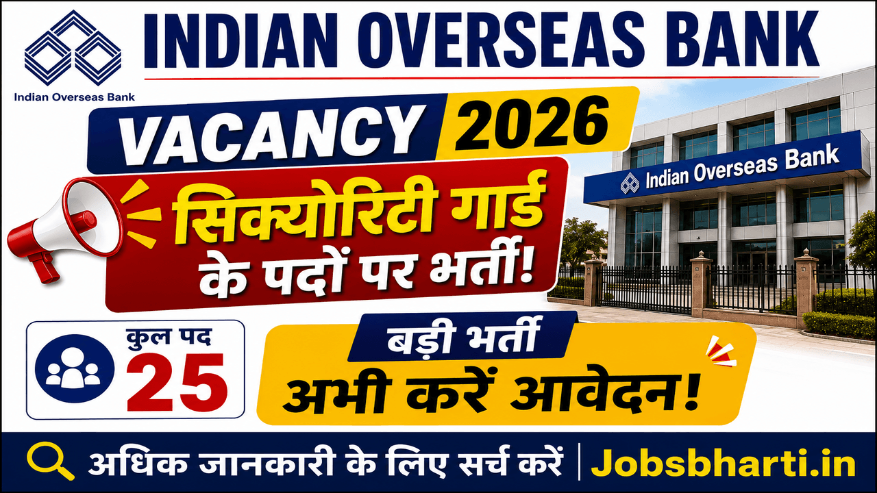 Indian Overseas Bank Vacancy 2026
