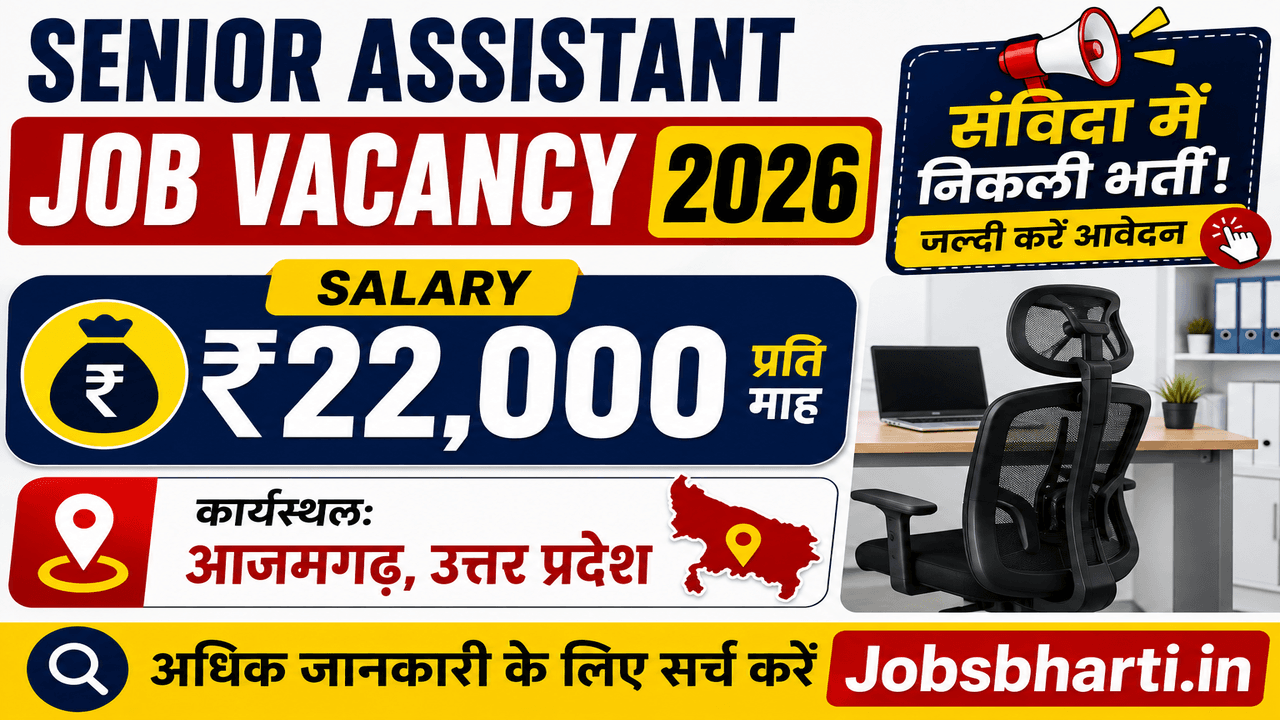 Senior Assistant Job Vacancy 2026