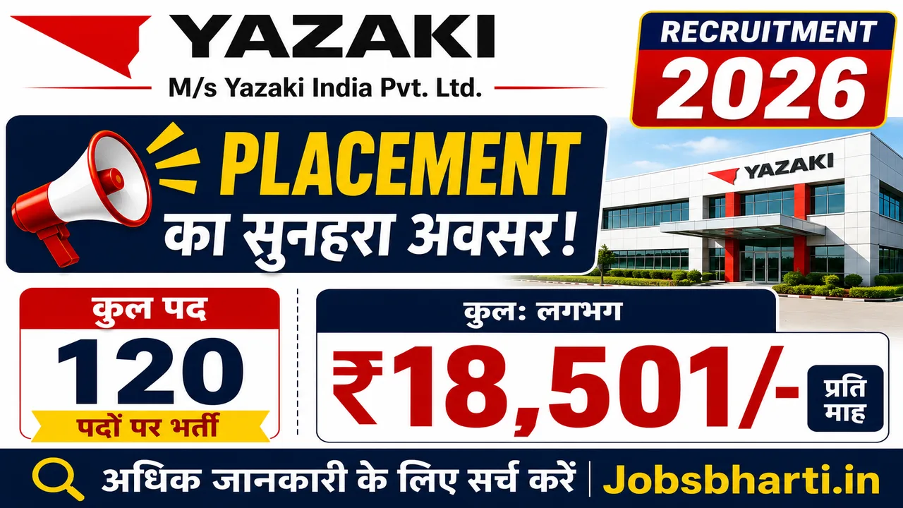 Yazaki India Recruitment 2026