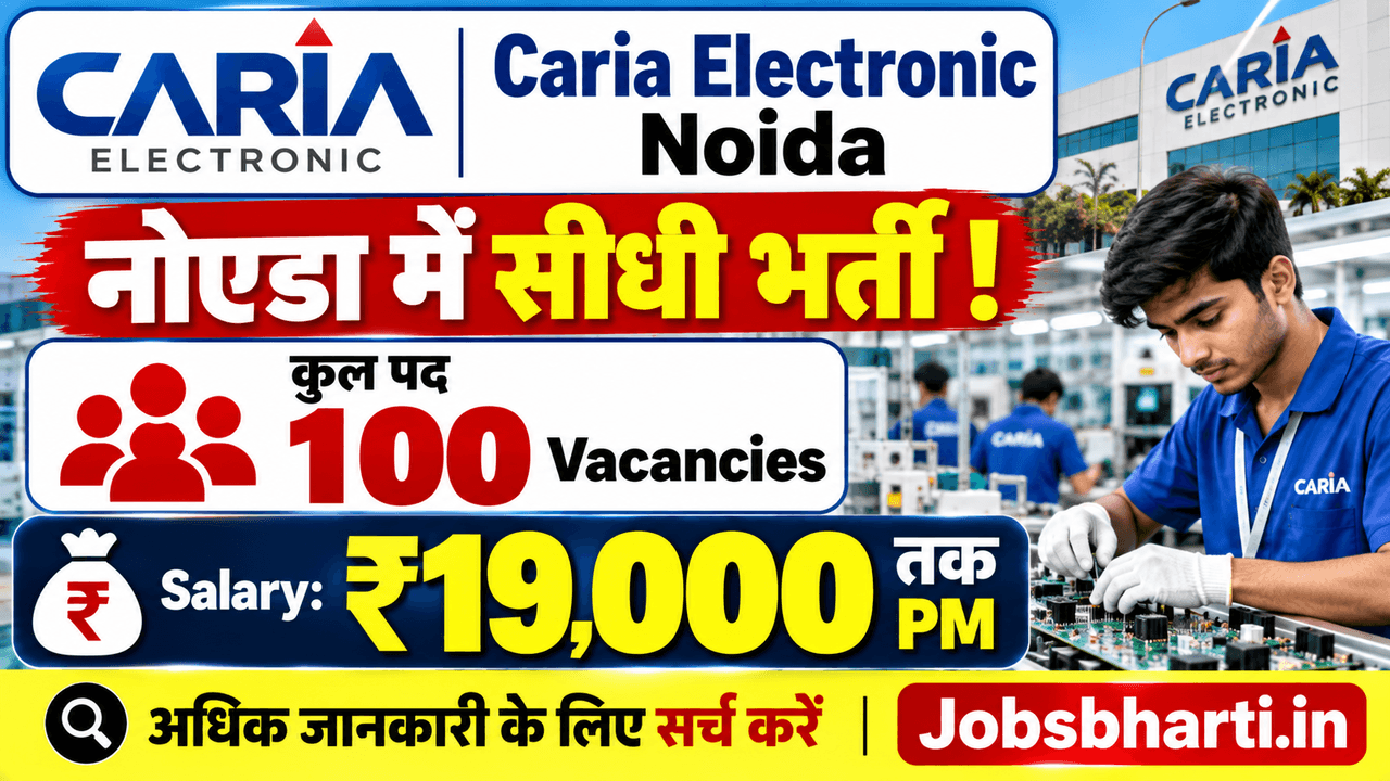 Caria Electronic Noida Hiring 2026