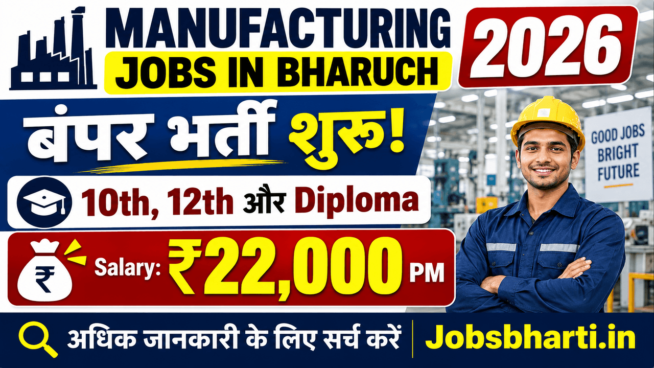 Manufacturing Jobs in Bharuch 2026