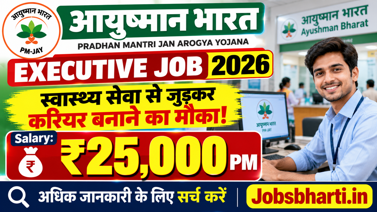 Ayushman Bharat Executive Job 2026