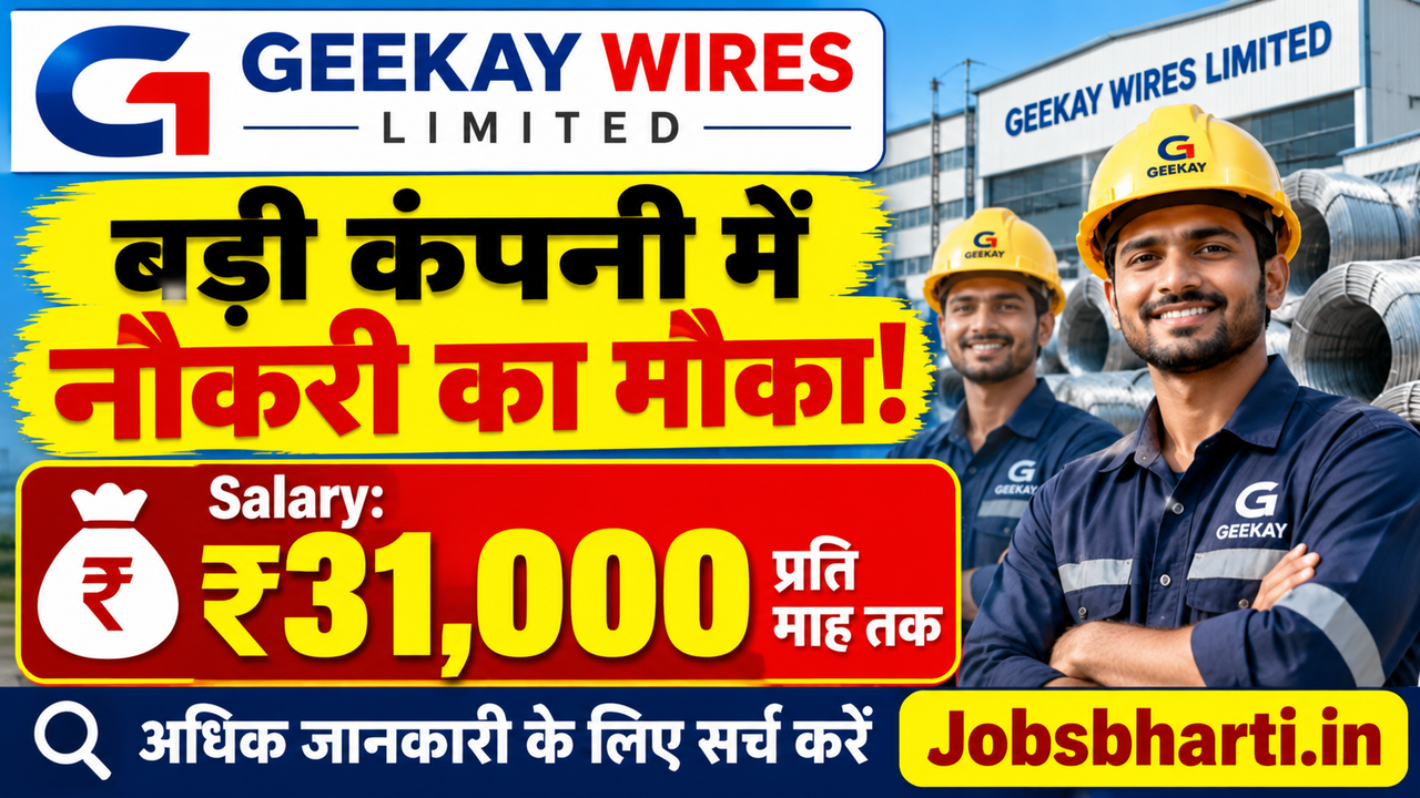 Geekay Wires Limited Recruitment 2026
