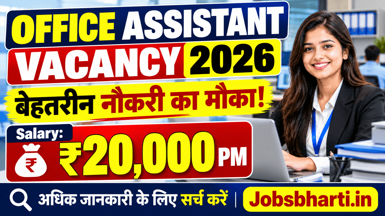Office Assistant Vacancy 2026