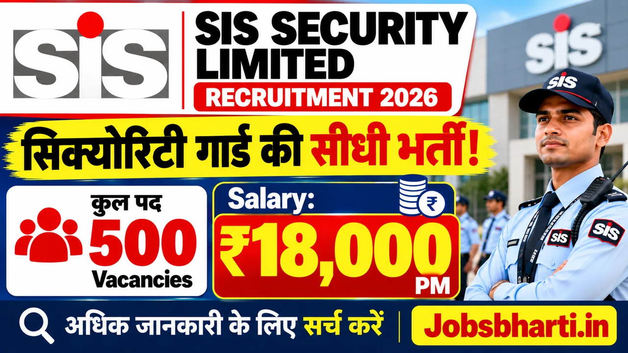 SIS Security Limited Recruitment 2026